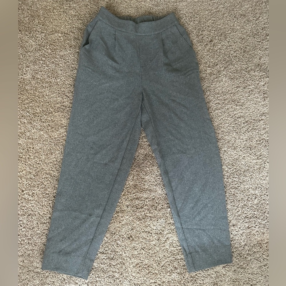 Prologue Gray Capris with Elastic Waistband